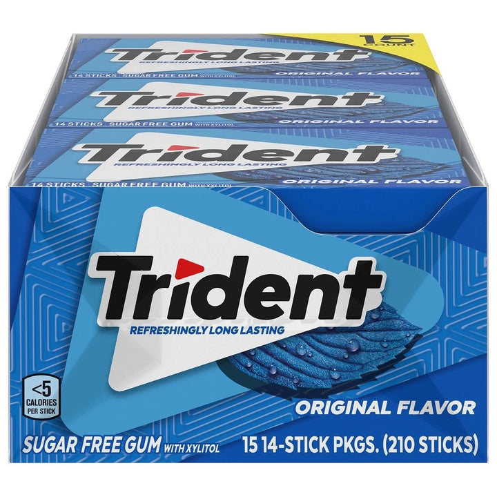 Trident Original Sugar-Free Gum (15 Pack) Image 1