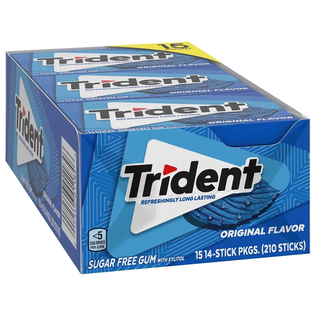 Trident Original Sugar-Free Gum (15 Pack) Image 2