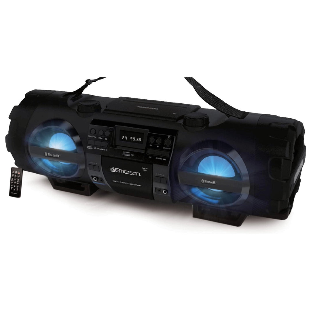 Emerson Dual Subwoofer Bluetooth Boombox Image 7