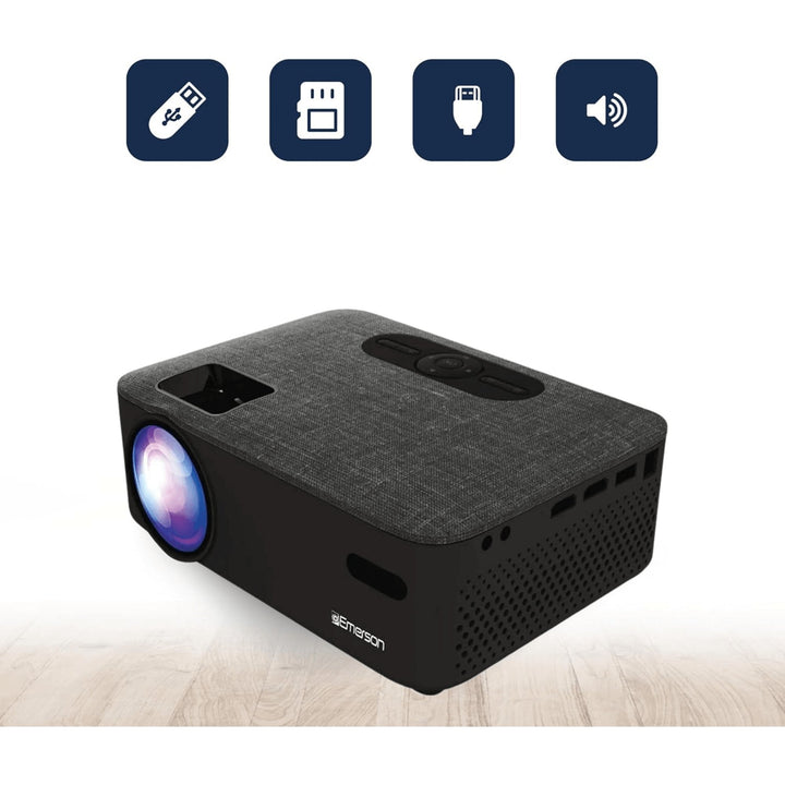 Emerson Portable Projector with Portable Screen and Carry Case Image 4