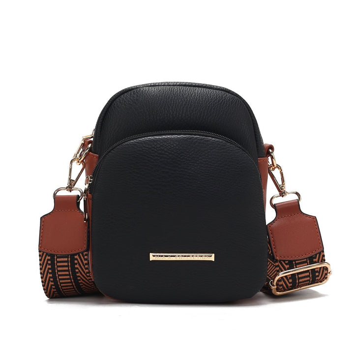 MKFCollection Rachel Crossbody Bag - Vegan Leather Designer Handbag Image 1