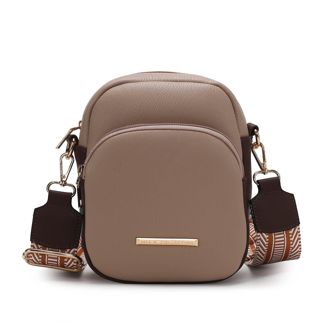 MKFCollection Rachel Crossbody Bag - Vegan Leather Designer Handbag Image 1