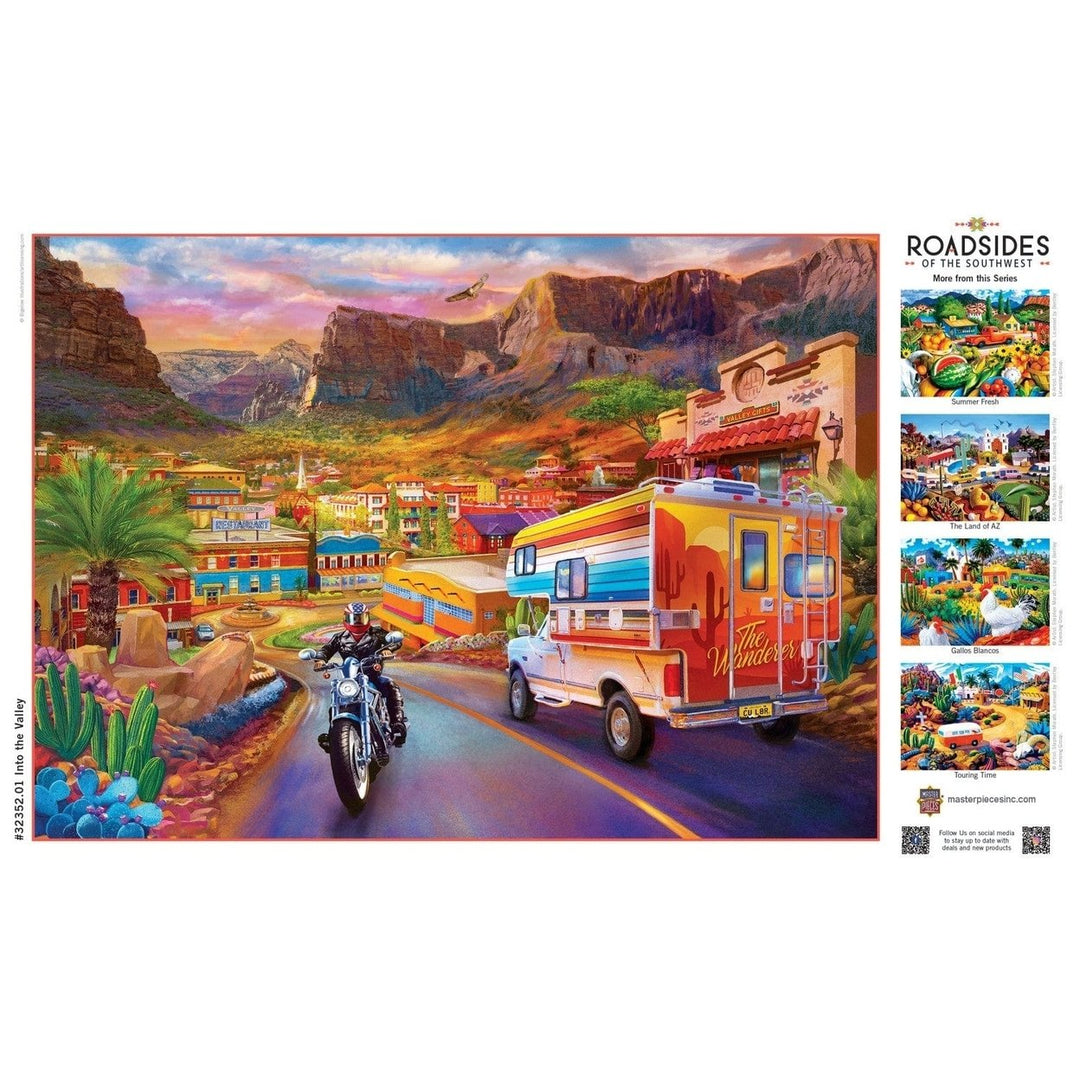 Roadsides of the Southwest - Into the Valley 500 Piece Jigsaw Puzzle Image 4