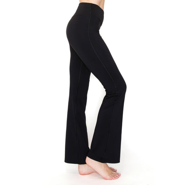 V-waist Mini Flare Yoga Pants Image 3