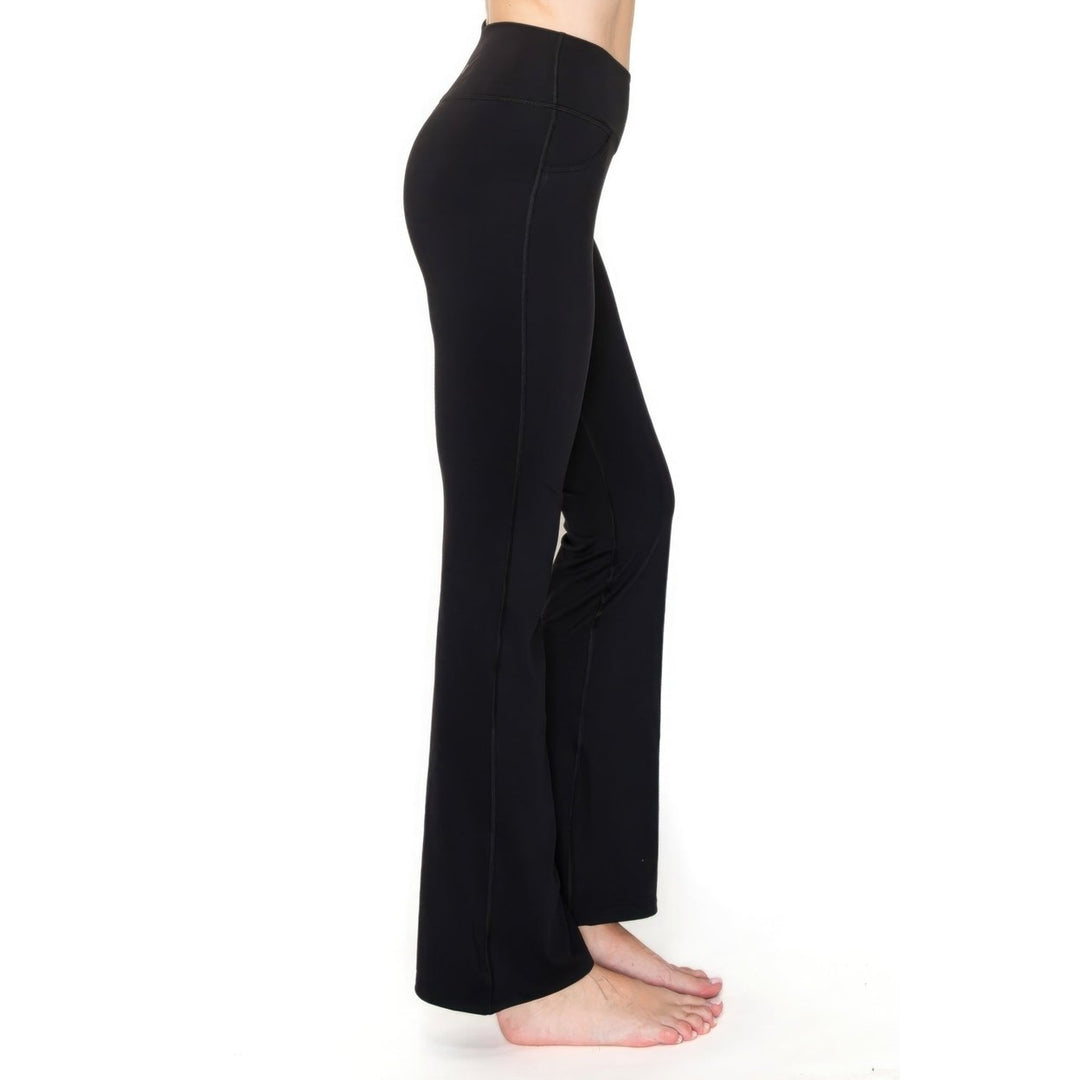 V-waist Mini Flare Yoga Pants Image 4