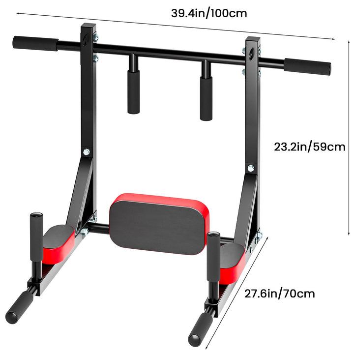 Wall Mounted Pull Up Bar Dip Station Heavy Duty Pull-up Chin Up Bar Wall Punching Household Indoor Fitness Equipment Image 3