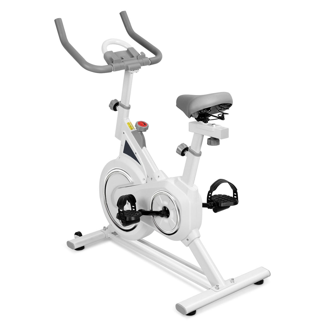 Magnetic Stationary Bike Cycle Bike Indoor Exercise Bik Upright Fitness Bike for Home Gym Workout with Brake Flywheel Image 1