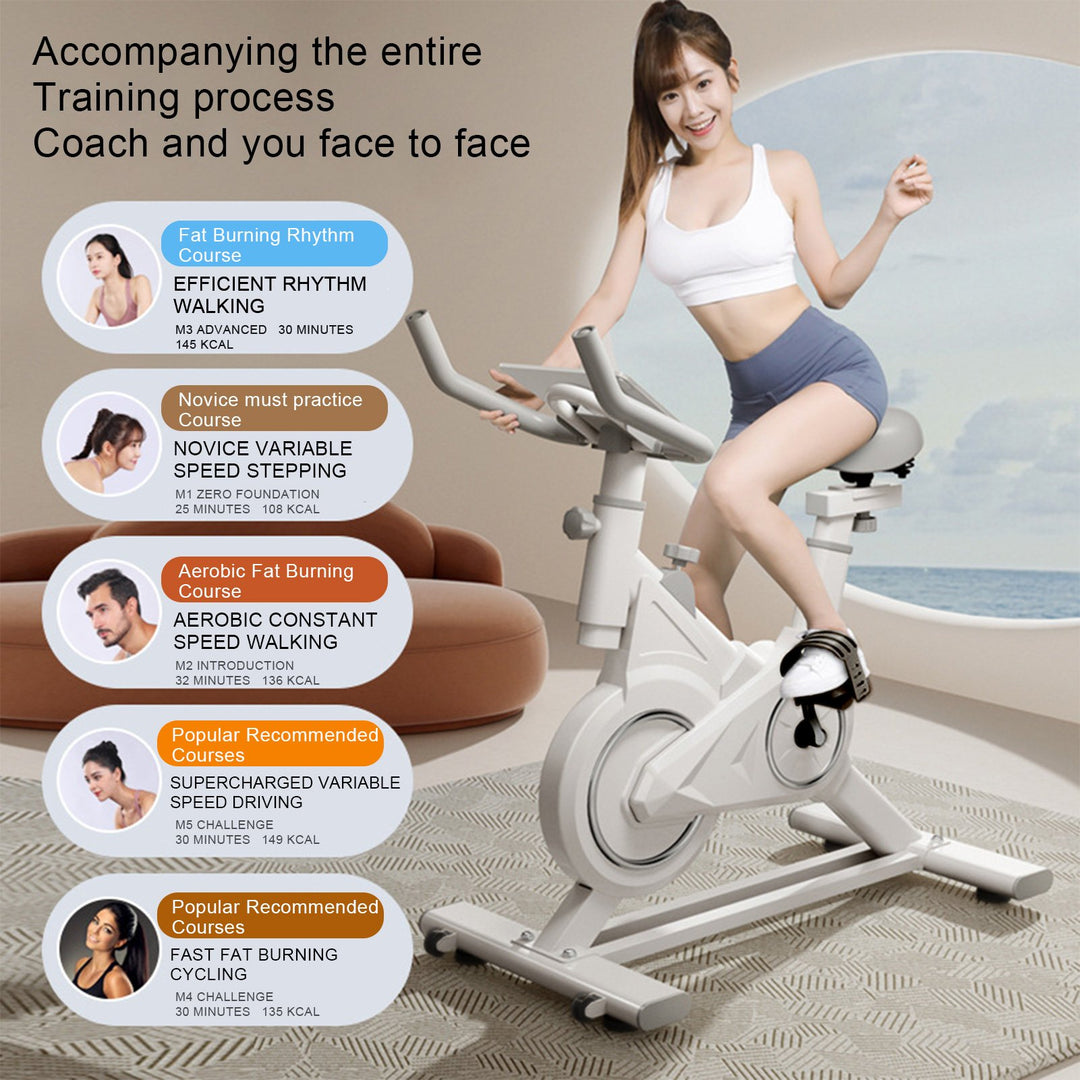 Magnetic Stationary Bike Cycle Bike Indoor Exercise Bik Upright Fitness Bike for Home Gym Workout with Brake Flywheel Image 9