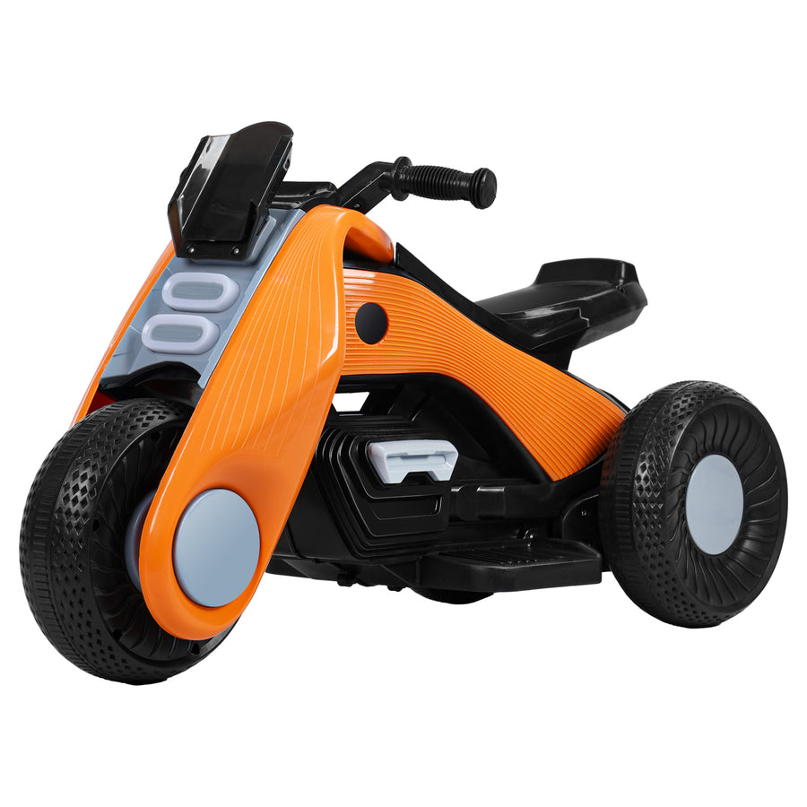 6V Kids Electric Motorcycle Ride-on Car Toy Battery Powered Vehicle 3-Wheels LED Lights Foot Pedal Gift for Boys Girls Image 1