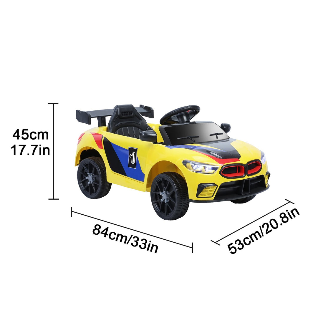 Kids Ride On Car 4-Wheels Quad Kids Electric Car Toddler Electric Racing Car with LED Headlight Music Function Image 6