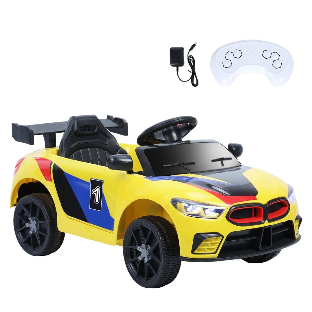 Kids Ride On Car 4-Wheels Quad Kids Electric Car Toddler Electric Racing Car with LED Headlight Music Function Image 9