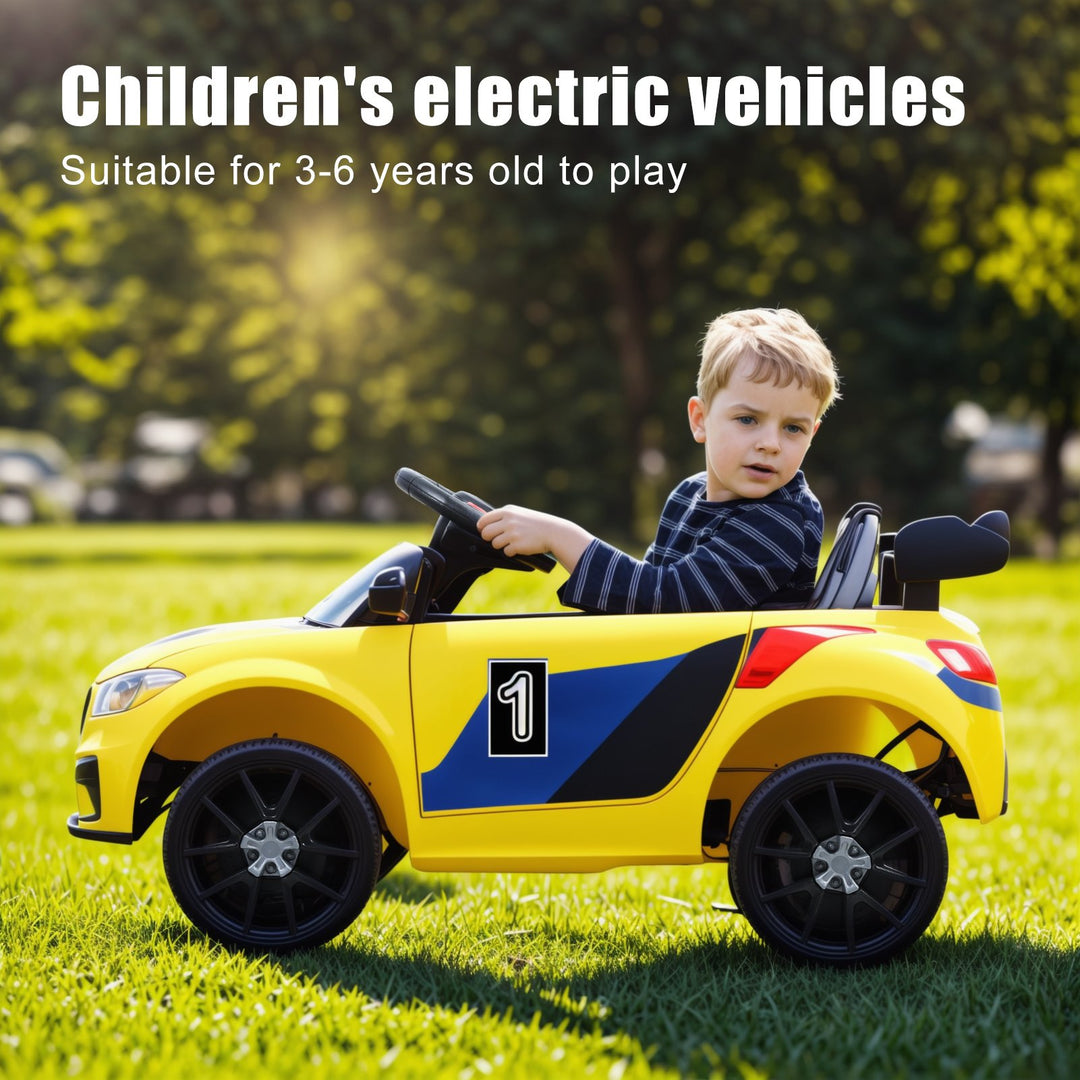 Kids Ride On Car 4-Wheels Quad Kids Electric Car Toddler Electric Racing Car with LED Headlight Music Function Image 10