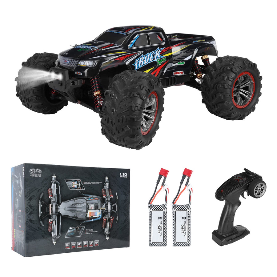 1:10 Scale Fast Brushless Motor RC Car IPX5 Waterproof RC Truck with Max Speed 50KMH 2.4G High Speed Off-road Remote Image 1