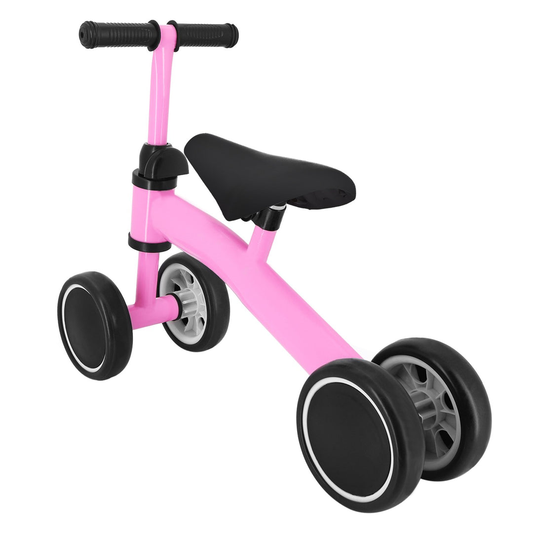 Baby Balance Bike for 1-3 Years Old Riding Toys No Pedal 4 Wheels Baby Walker with Adjustable Seat Handlebar Infant Image 4