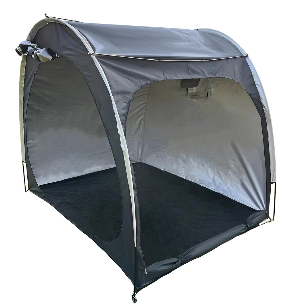 Outdoor Bicycle Storage Tent Accommodate 2-4 Bicycles Sun Protection Waterproof Anti-UV Bike Protective Canopy Quick Image 4