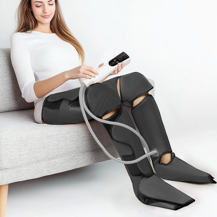 Leg Massager with Air Compression for Circulation Relaxation And Pain Relief 6 Modes Leg Compression Massager Auto-off Image 6