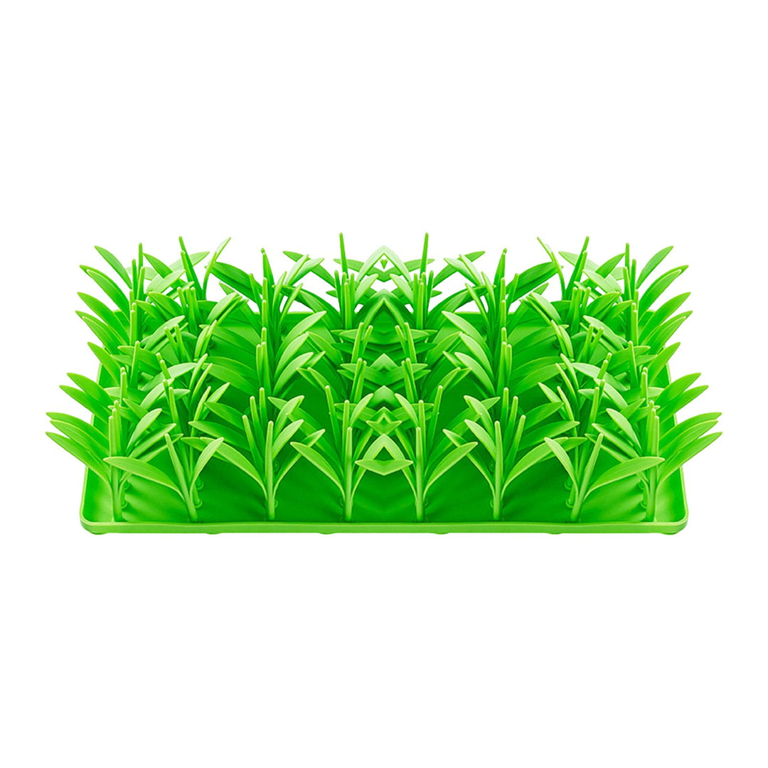 Silicone Grass Mat Slow Feeding Mat Silicone Grass Snuffle Feeding Mat for Indoor Cats Dog Feeding Mat Interactive Toy Image 4