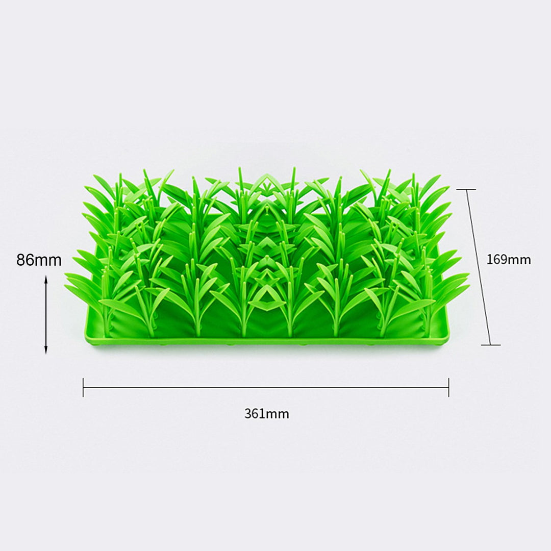 Silicone Grass Mat Slow Feeding Mat Silicone Grass Snuffle Feeding Mat for Indoor Cats Dog Feeding Mat Interactive Toy Image 6