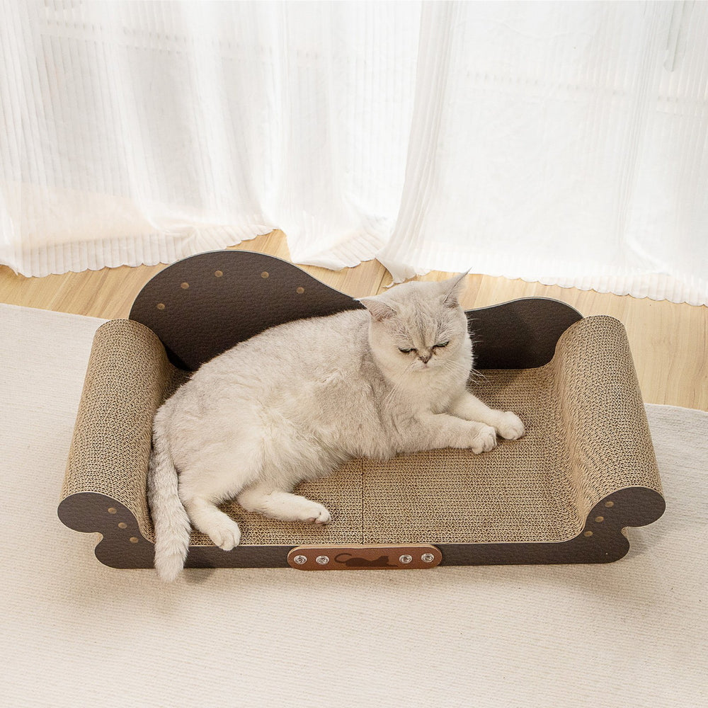 Large Cat Scratcher Bed Pet Scratching Board Oversized Scratch Lounge Cat Bed Furniture Protector Cat Couch Scratcher Image 2