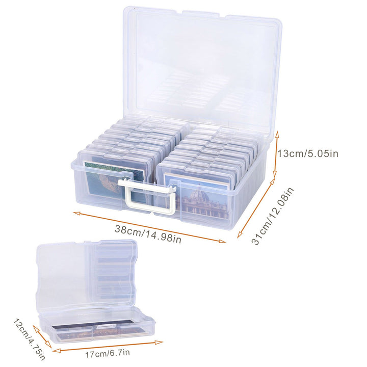 Acrylic Storage Box Set Clear Photo Container Large Capacity Smooth Edge Burr Free Dustproof Transparent Photo Organizer Image 6