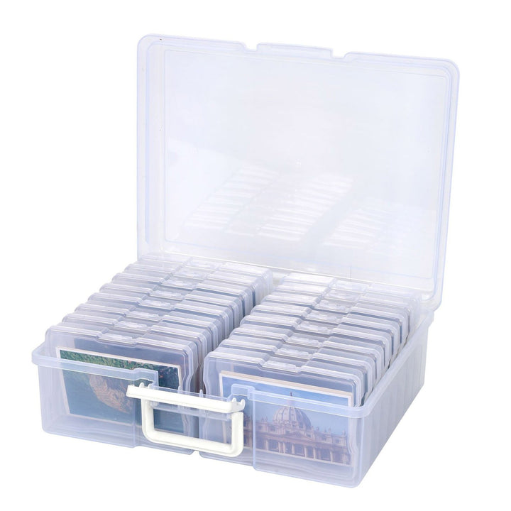 Acrylic Storage Box Set Clear Photo Container Large Capacity Smooth Edge Burr Free Dustproof Transparent Photo Organizer Image 11