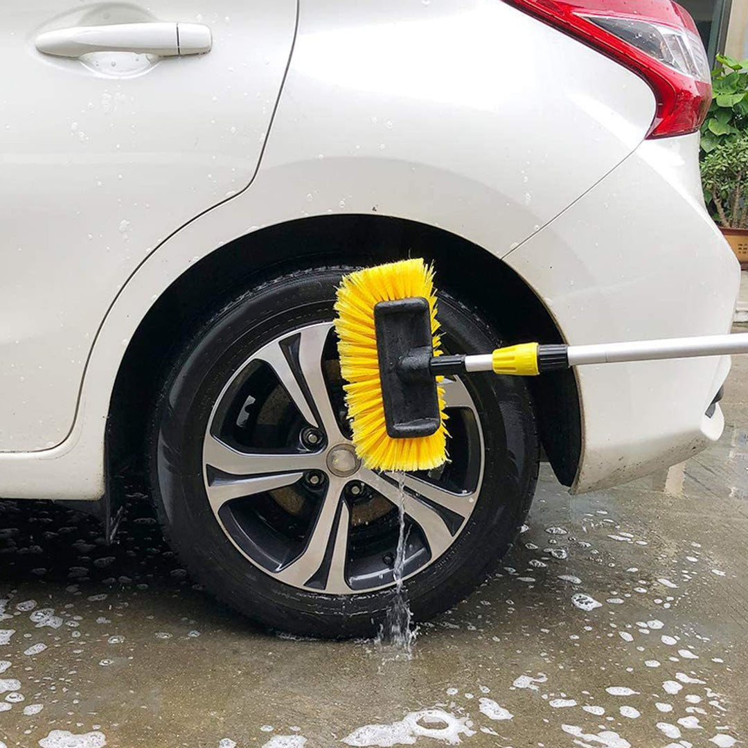 Car Cleaning Brush with Detachable Handle Soft Bristles Design Tight Connection On/Off Switch Scratch-Free Car Vehicle Image 8