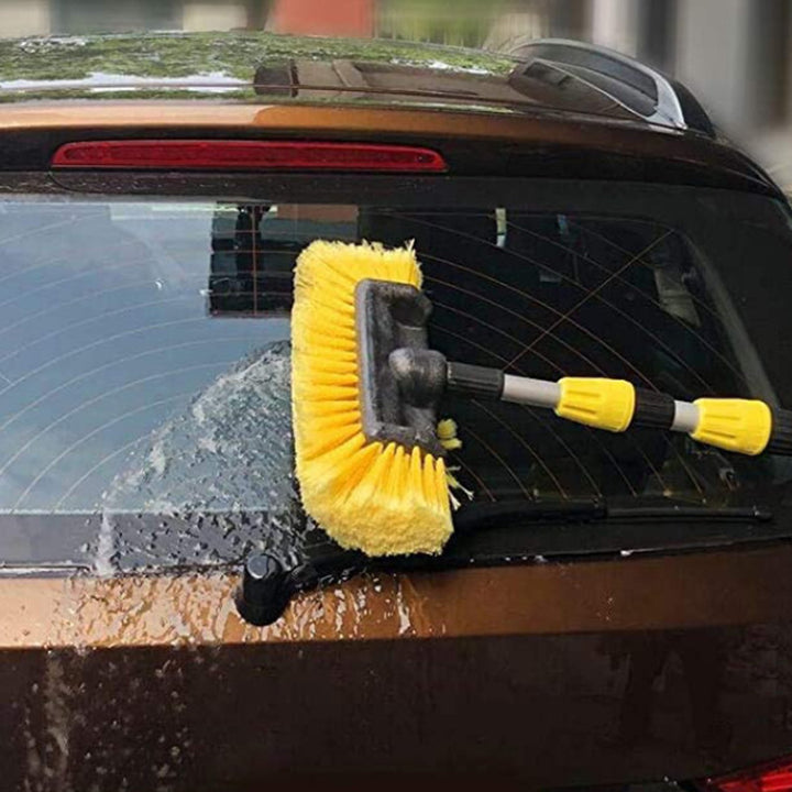 Car Cleaning Brush with Detachable Handle Soft Bristles Design Tight Connection On/Off Switch Scratch-Free Car Vehicle Image 9