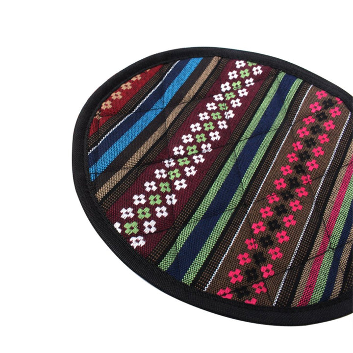 1 Pc Random Color Style Ethnic Round Heat Resistant Pot Holder Non-Slip Mat Image 10