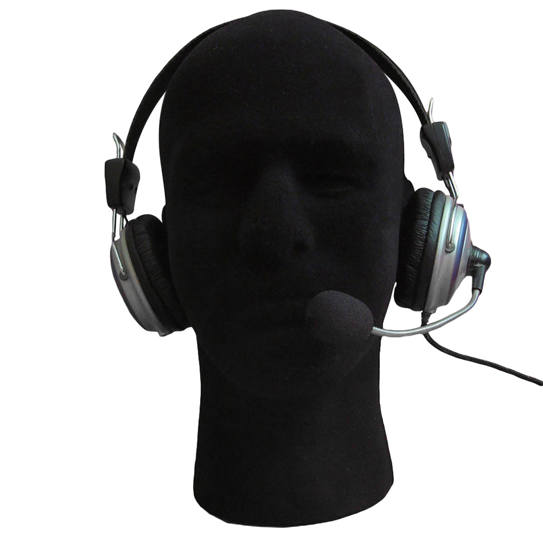 Head Model Sturdy Mold Foam Flocking Black Mannequin Model Head for Home Image 6