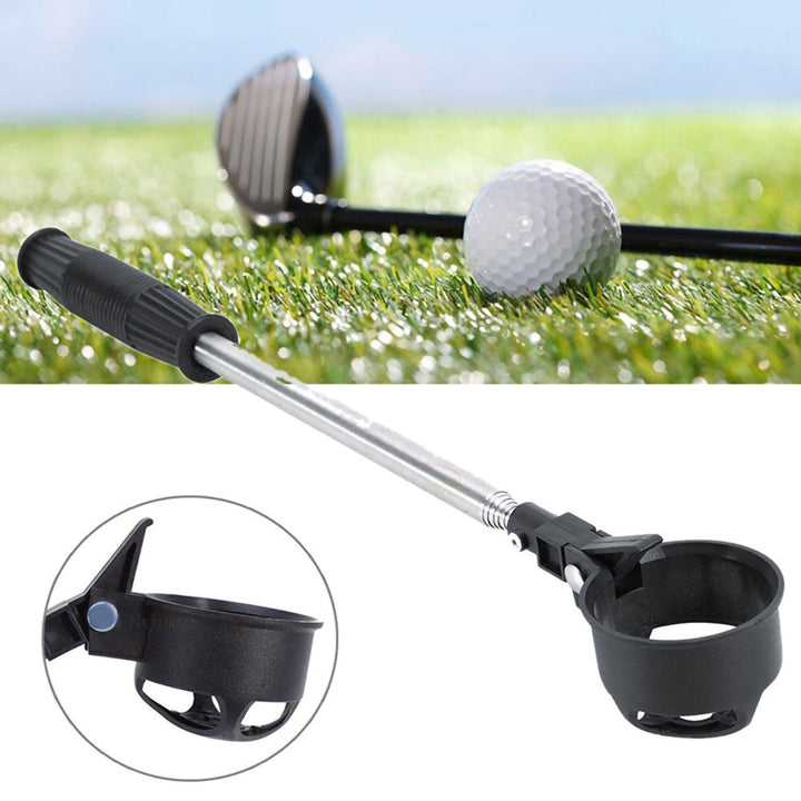 Ball Retriever Telescopic Design Comfortable Grip Stainless Steel Practical Golf Ball Picker for Golfer Image 2