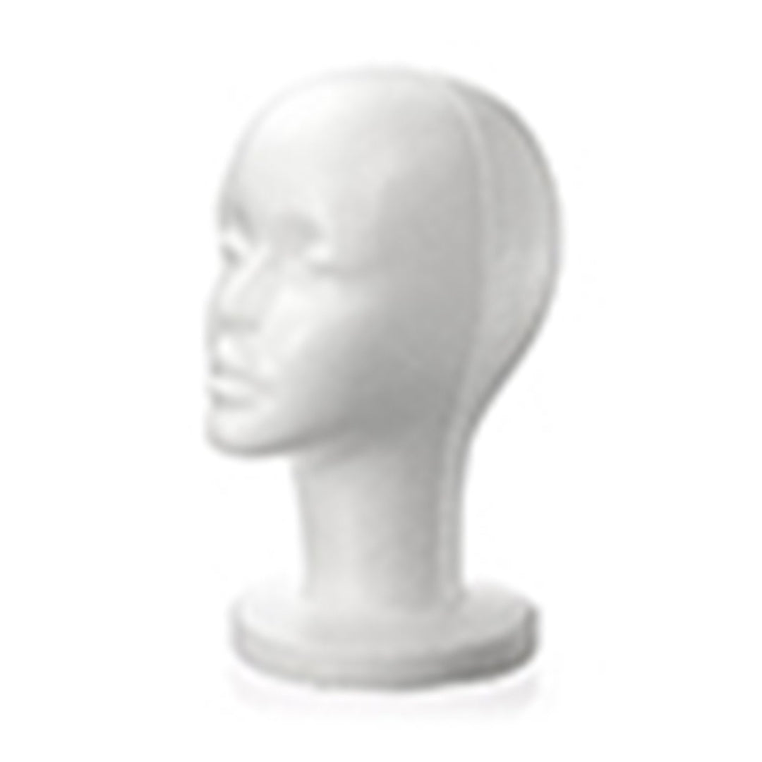 Fashion Female White Foam Mannequin Hat Cap Wig Women Head Display Holder Model Image 1