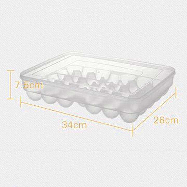 Storage Box Transparent Anti-slip 34 Grids Home Egg Tray for Refrigerator Image 4