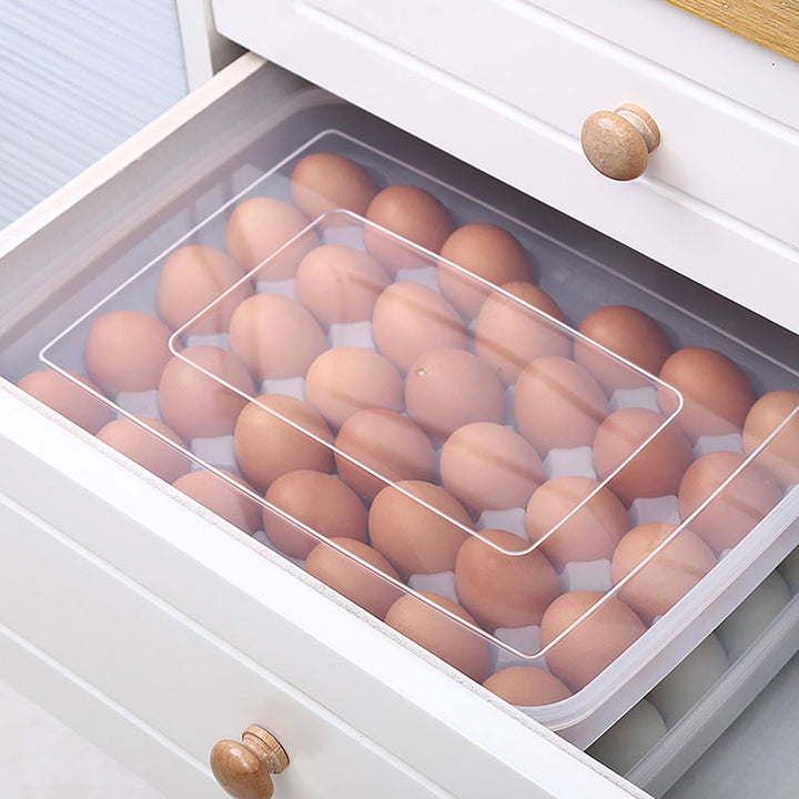 Storage Box Transparent Anti-slip 34 Grids Home Egg Tray for Refrigerator Image 6