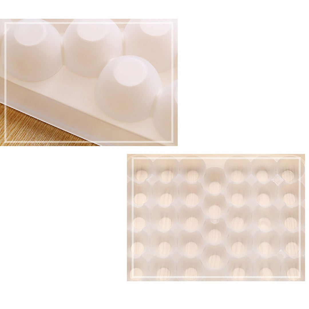 Storage Box Transparent Anti-slip 34 Grids Home Egg Tray for Refrigerator Image 11