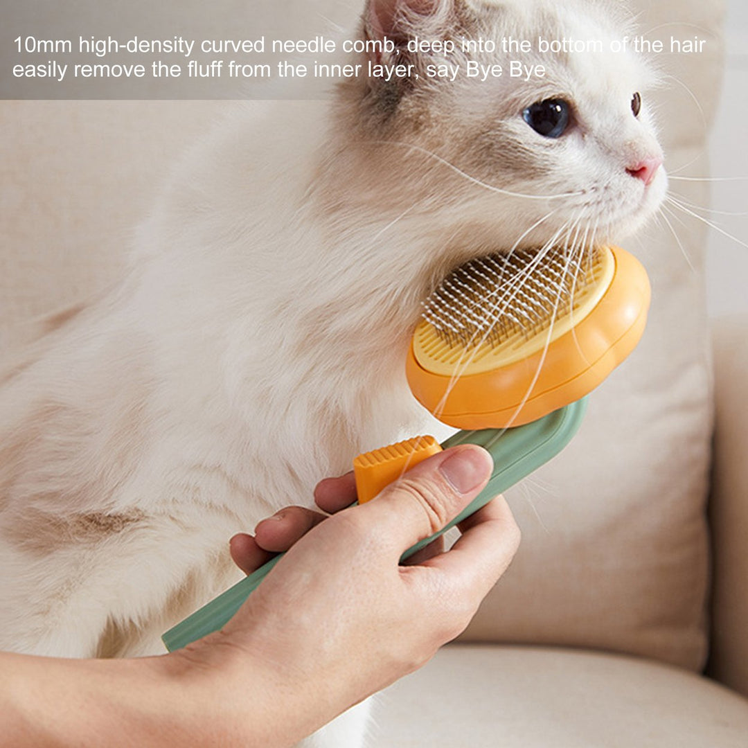 Pet Comb One-click Cleaning Button Hair Removal Washable Pet Cats Dogs Cleaning Slicker Brushes Pet Supplies Image 1