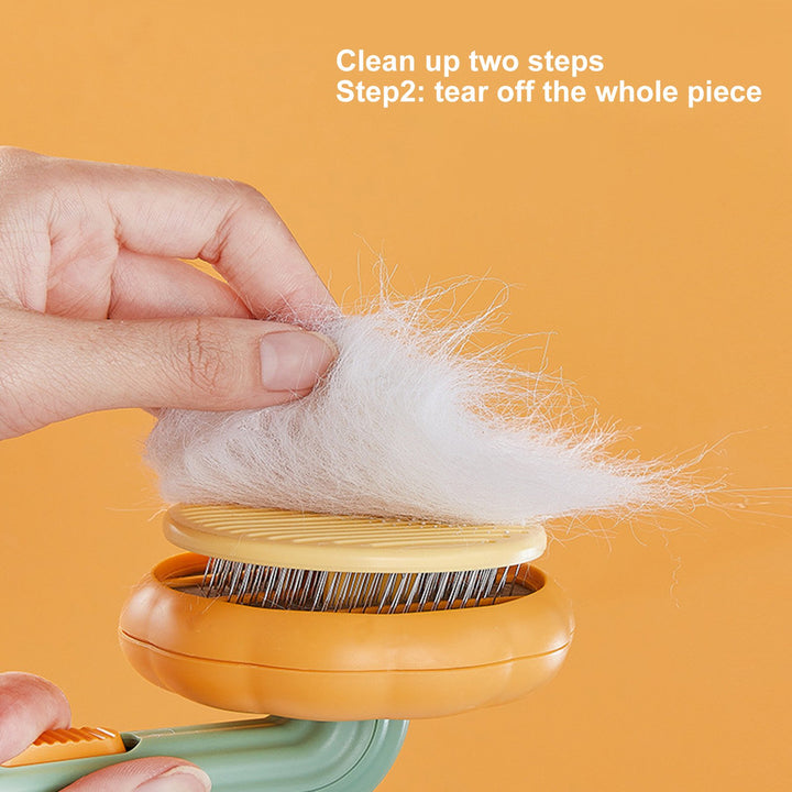 Pet Comb One-click Cleaning Button Hair Removal Washable Pet Cats Dogs Cleaning Slicker Brushes Pet Supplies Image 7