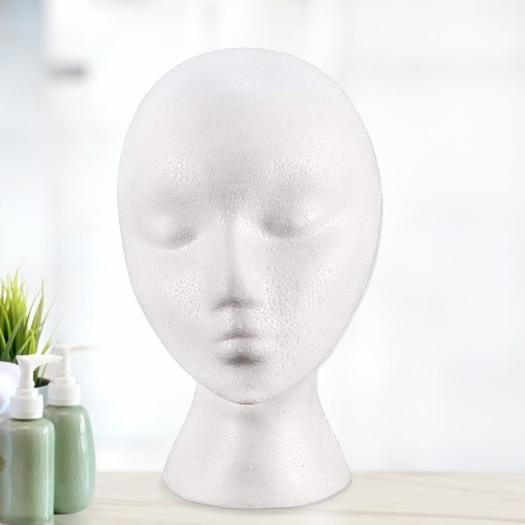 Foam Mannequin Useful Sturdy PE Foam Mannequin Wig Head Wig Holder Image 2