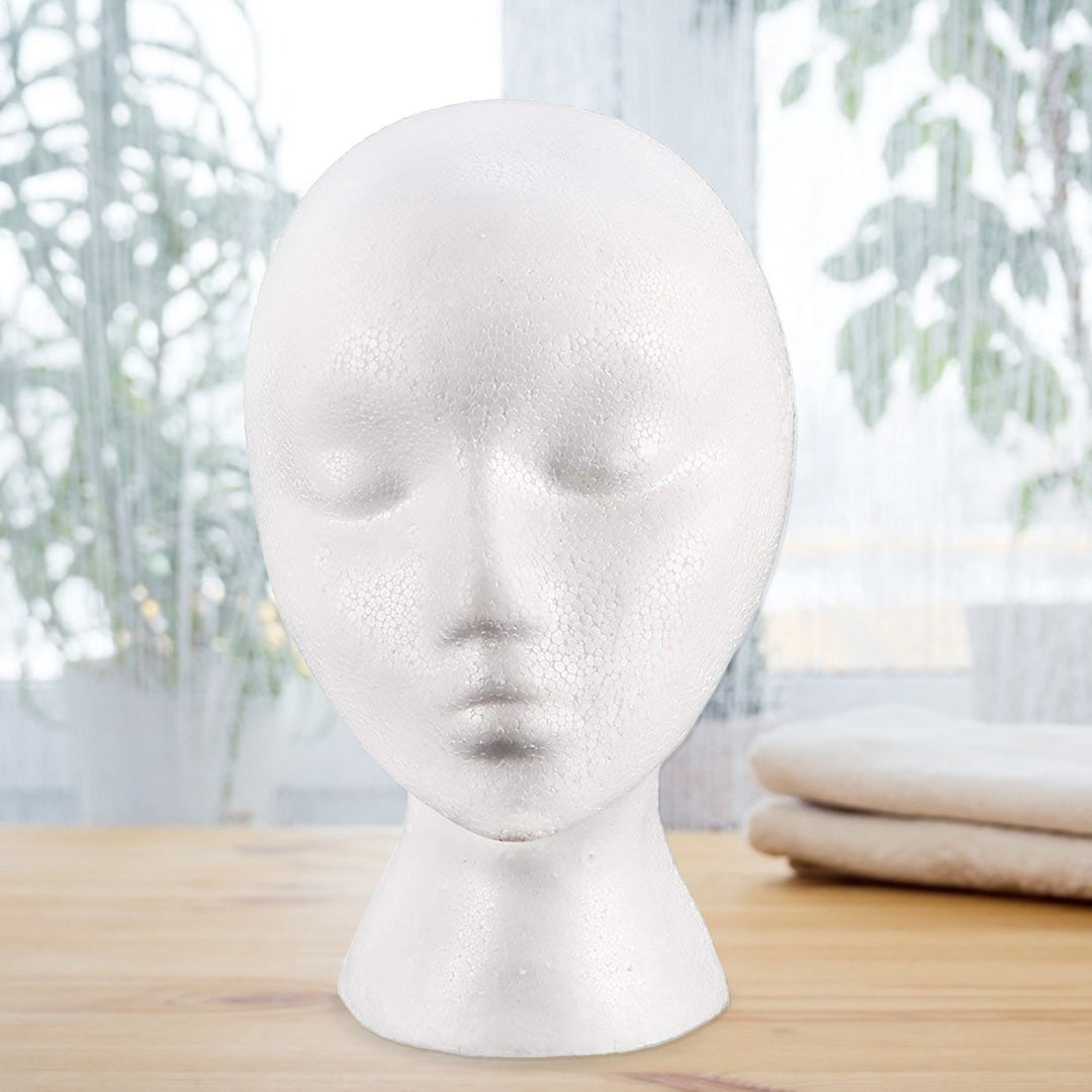 Foam Mannequin Useful Sturdy PE Foam Mannequin Wig Head Wig Holder Image 3