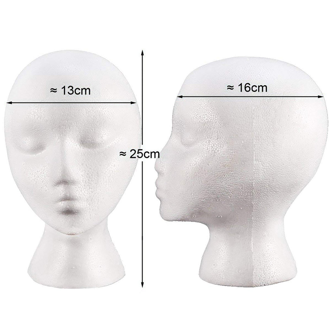 Foam Mannequin Useful Sturdy PE Foam Mannequin Wig Head Wig Holder Image 4