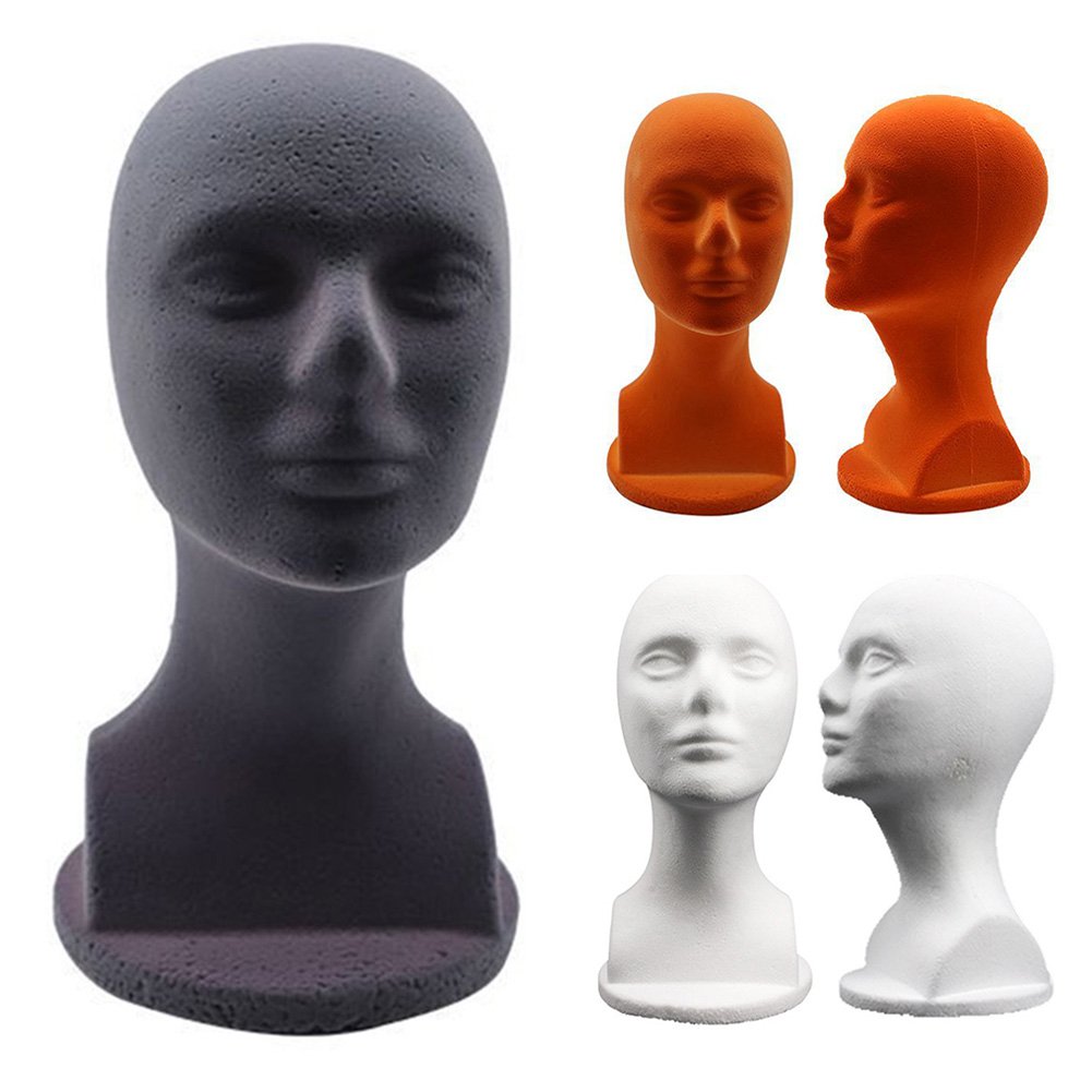 Female Foam Head Mold Wig Hat Headwear Display Model Styling Salon Mannequin Image 1