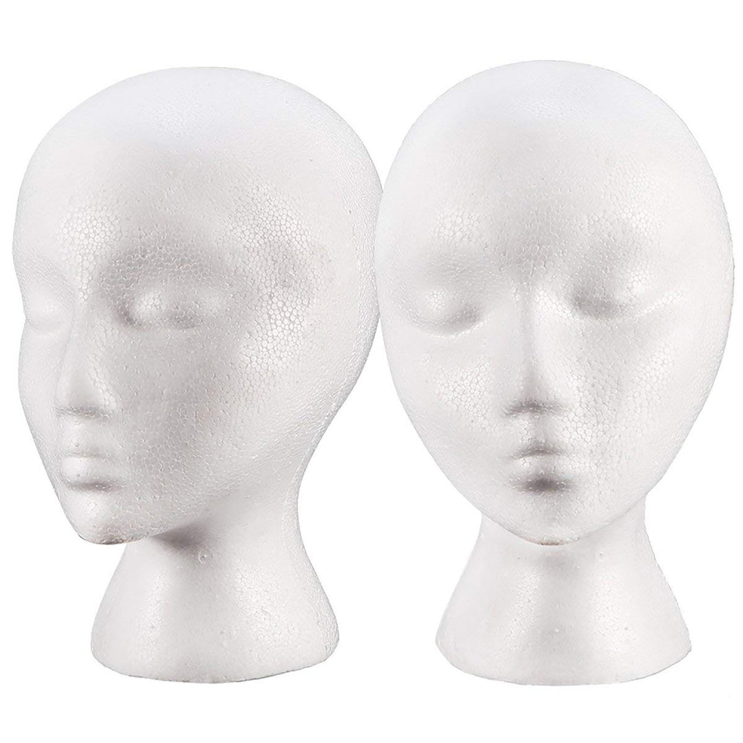 Foam Mannequin Useful Sturdy PE Foam Mannequin Wig Head Wig Holder Image 7