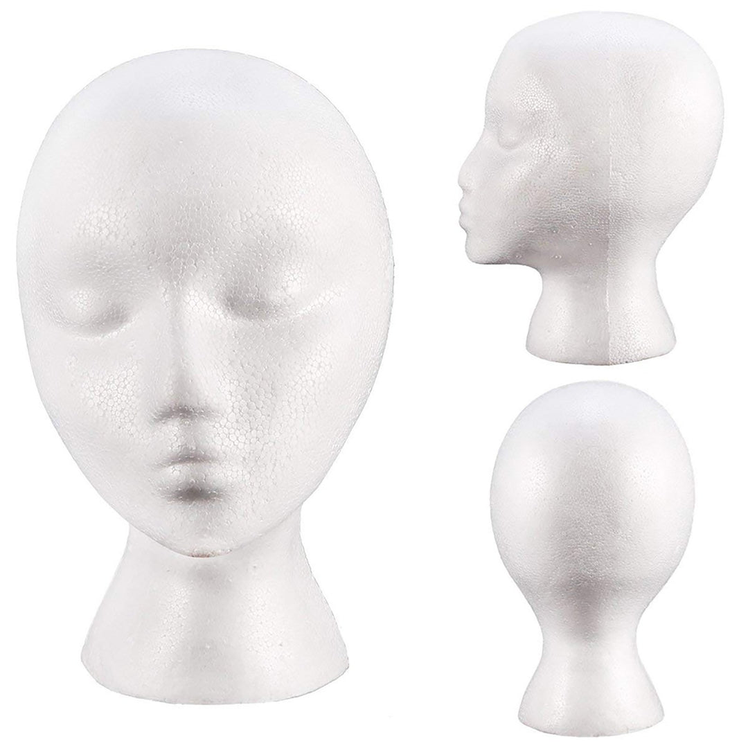 Foam Mannequin Useful Sturdy PE Foam Mannequin Wig Head Wig Holder Image 8