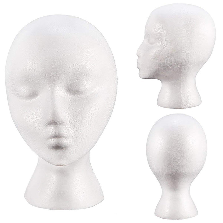 Foam Mannequin Useful Sturdy PE Foam Mannequin Wig Head Wig Holder Image 8