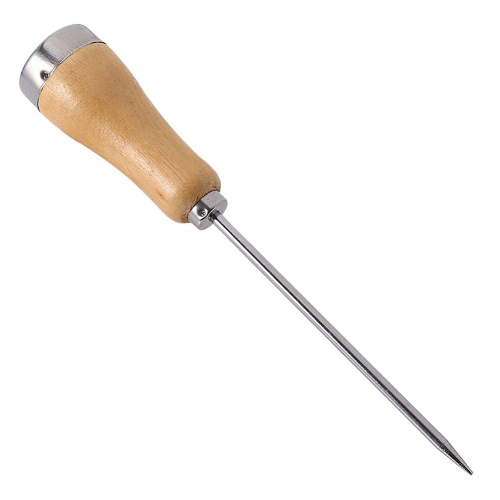 Stainless Steel Ice Pick Punch Crusher Icing Breaker Wooden Handle Kitchen Tool Image 2