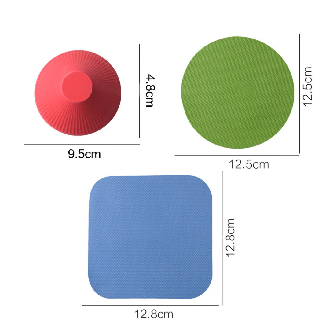 3Pcs Manual Rubber Anti-Skid Round Gripper Pad Bottle Cap Kitchen Jar Opener Image 4