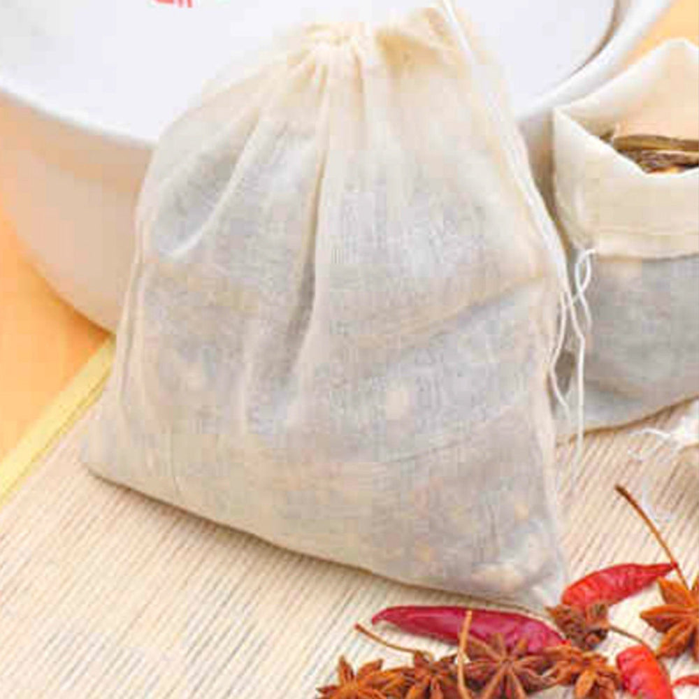 3Pcs/Set Filter Bag Drawstring Design Good Toughness Cotton Nut Milk Tea Mesh Pouch Kitchen Accessories Image 2