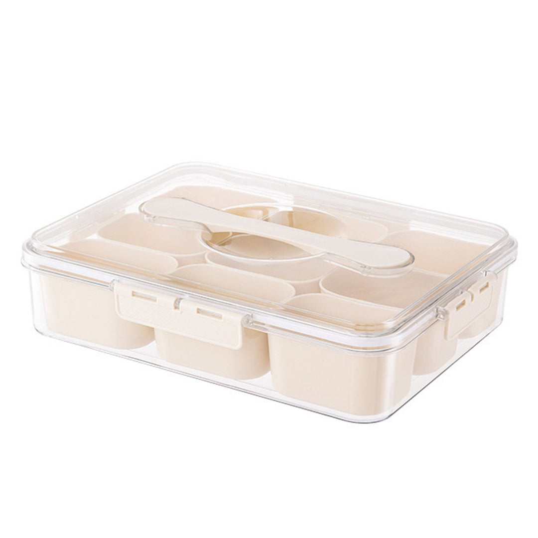 Spice Storage Box Fridge Crisper Box 9 Detachable Compartments Food Preservation Case Fruit Ginger Garlic Container Food Image 4