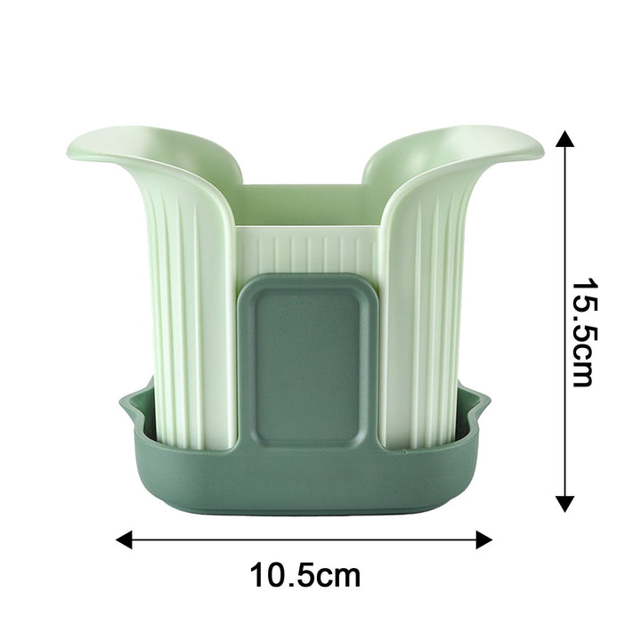 Vegetable Slicer with Container Soft Food Time-saving Chopper Stainless Steel Blade Detachable Cutter for Veggie Fruit Image 4