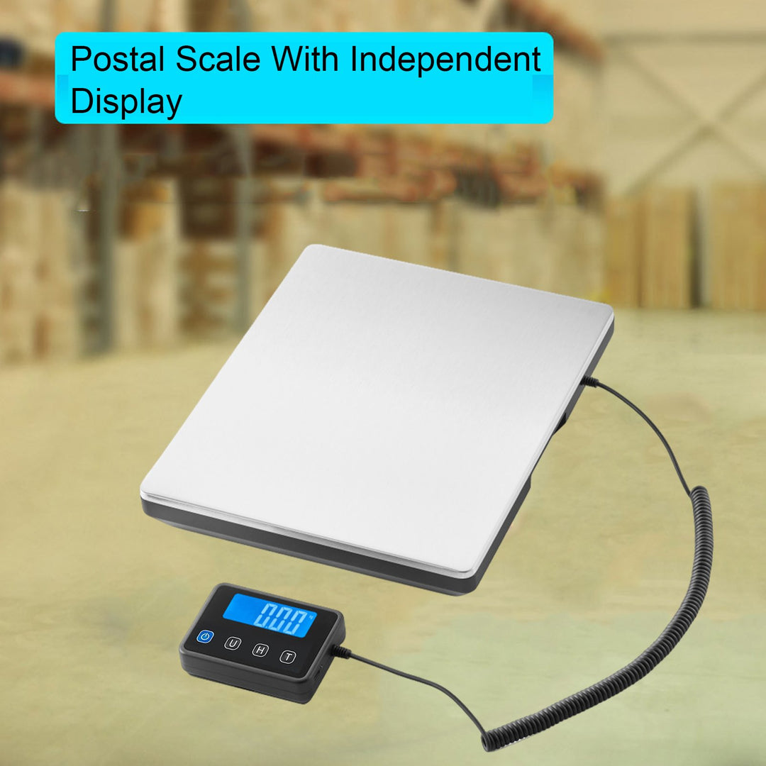 Digital Postal Scale LCD Display Heavy Duty Stainless Steel Shipping Scale High Accuracy 200Kg/0.01Kg Rechargeable Image 4