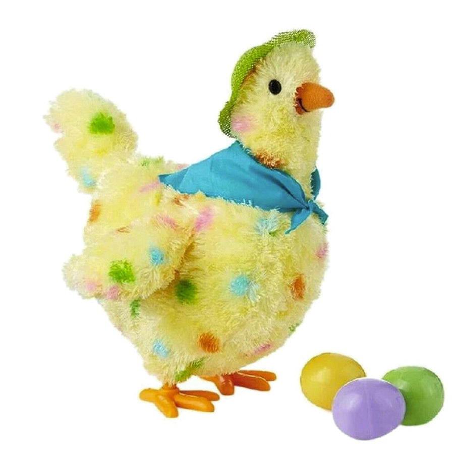 Children Musical Cartoon Chicken Hen Laying Eggs Toy Singing Swinging Gifts Doll Image 1